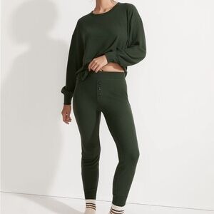 Madewell Ribbed PJ Set- Top and Bottoms